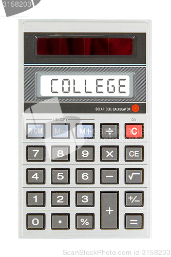 Image of Old calculator - college