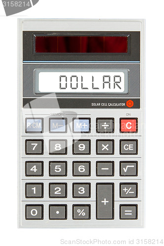 Image of Old calculator - dollar
