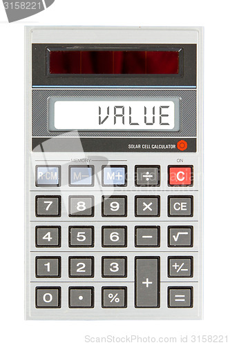 Image of Old calculator - value