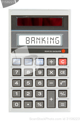 Image of Old calculator - banking
