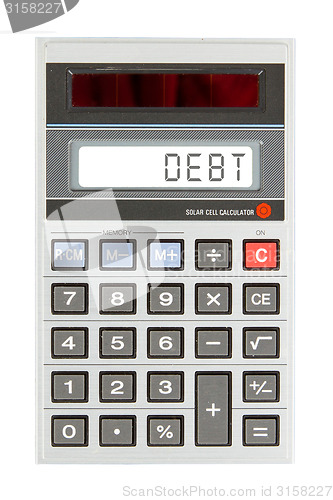 Image of Old calculator - debit