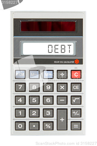 Image of Old calculator - debit