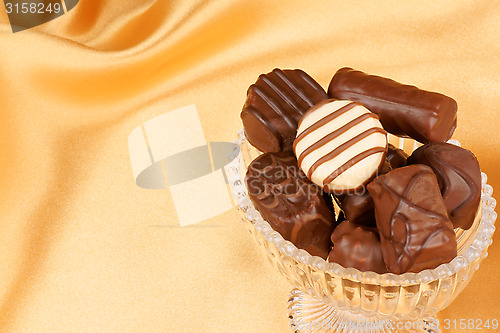 Image of Assortment of chocolate pralines