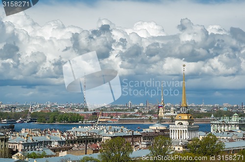 Image of Main tower of Admiralty, Peter and Paul Cathedral