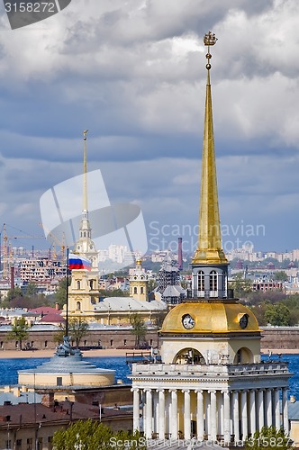 Image of Main tower of Admiralty, Peter and Paul Cathedral
