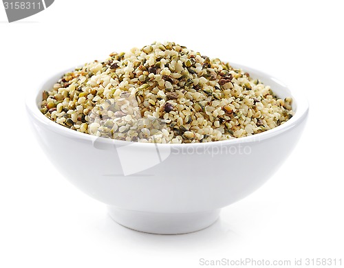 Image of bowl of hemp seeds