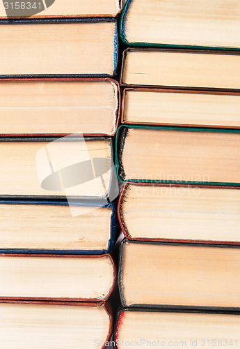 Image of Background of two stacks of old books