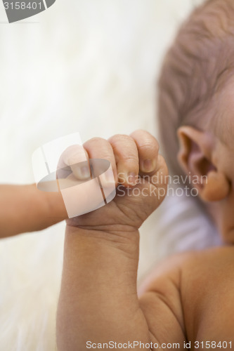 Image of Tender love of a newborn infant