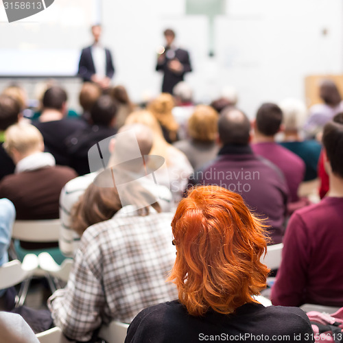 Image of Audience in the lecture hall.