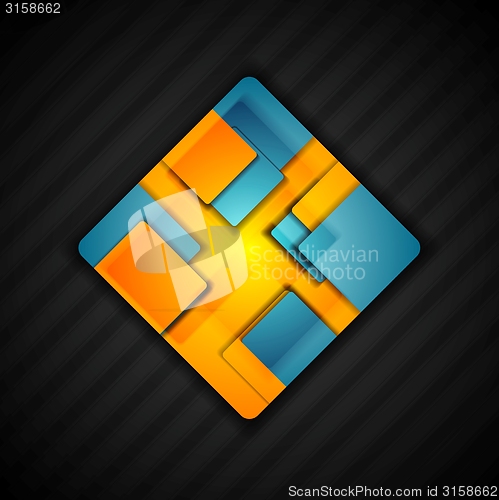 Image of Abstract square logo design