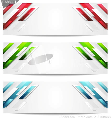 Image of Hi-tech geometric abstract banners