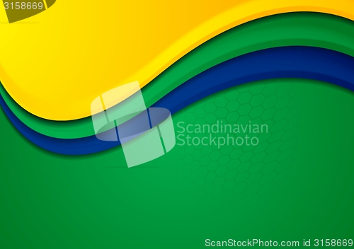 Image of Vector background in Brazilian colors
