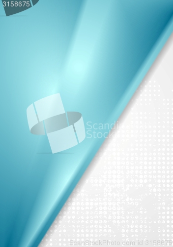 Image of Bright blue grey abstract background