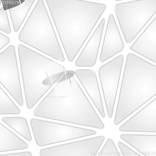 Image of Grey tech background with geometric shapes