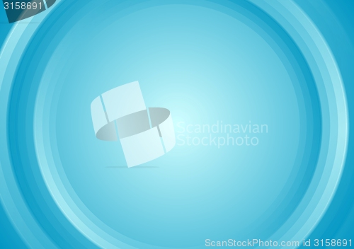 Image of Abstract elegant blue wavy background