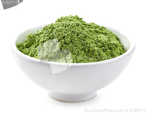 Image of bowl of wheat sprouts powder