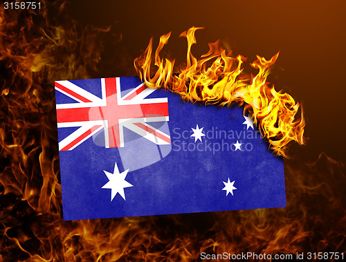 Image of Flag burning - Australia