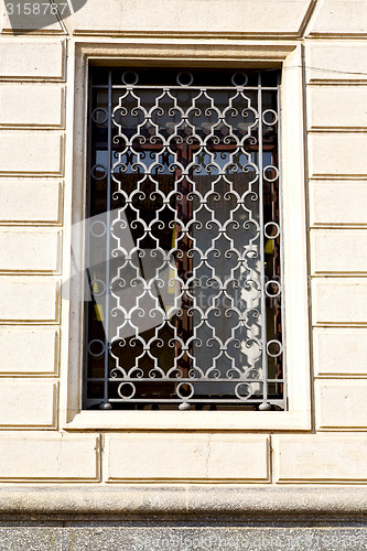 Image of shutter europe  italy         in  the milano old   window closed