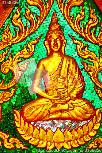 Image of siddharta   in the temple bangkok asia   thailand green