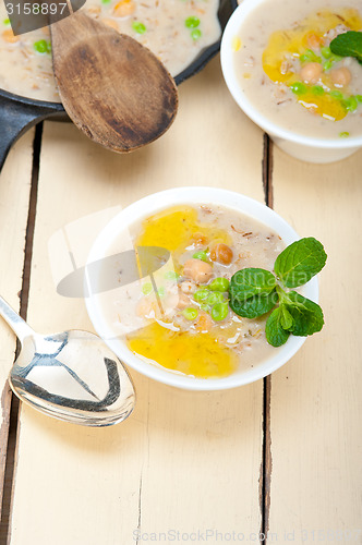 Image of Hearty Middle Eastern Chickpea and Barley Soup