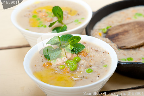 Image of Hearty Middle Eastern Chickpea and Barley Soup