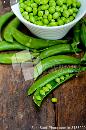 Image of hearthy fresh green peas 