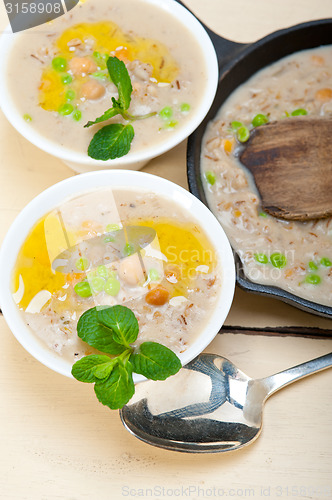 Image of Hearty Middle Eastern Chickpea and Barley Soup