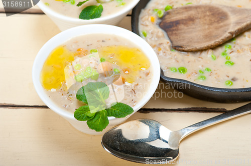 Image of Hearty Middle Eastern Chickpea and Barley Soup