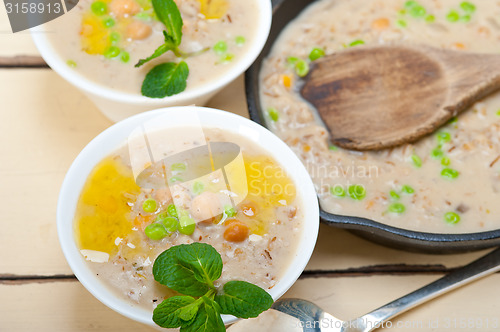 Image of Hearty Middle Eastern Chickpea and Barley Soup