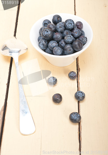 Image of fresh blueberry bowl