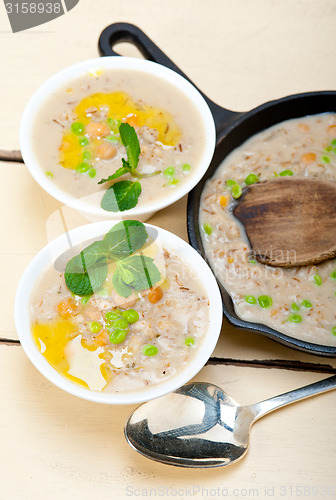 Image of Hearty Middle Eastern Chickpea and Barley Soup