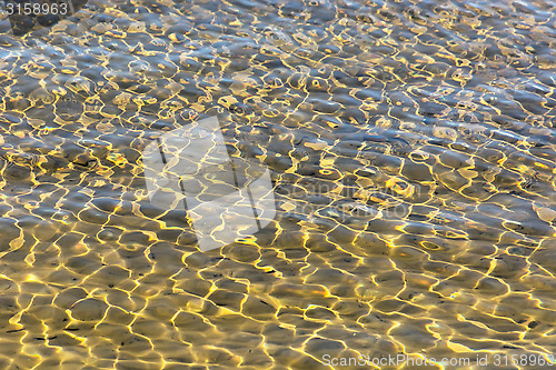 Image of Bright glare on the water.