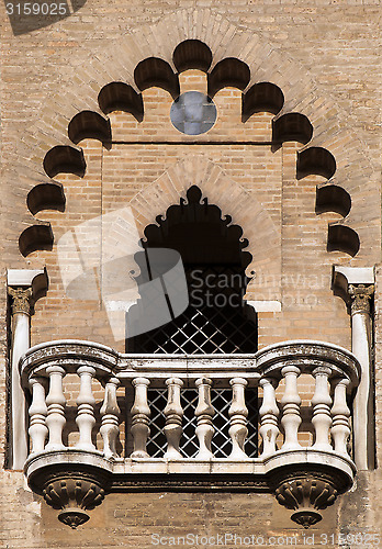 Image of Balcony of a medieval tower in Seville