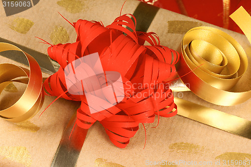 Image of Close-up of a Christmas present