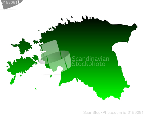 Image of Map of Estonia