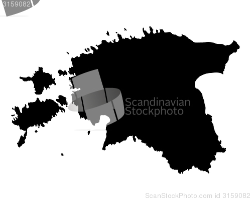 Image of Map of Estonia