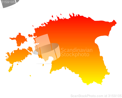 Image of Map of Estonia