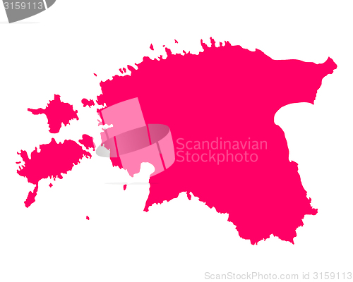 Image of Map of Estonia
