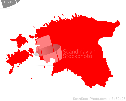 Image of Map of Estonia