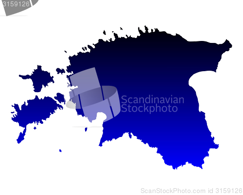 Image of Map of Estonia