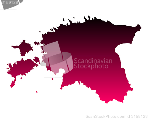 Image of Map of Estonia