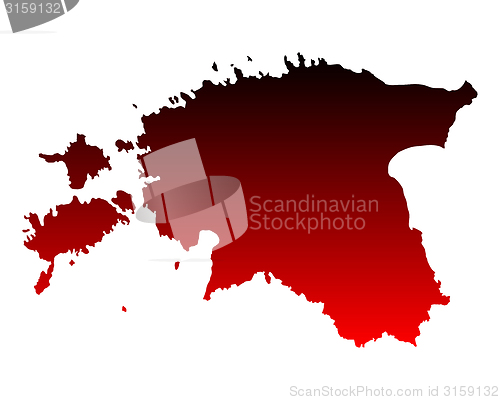 Image of Map of Estonia