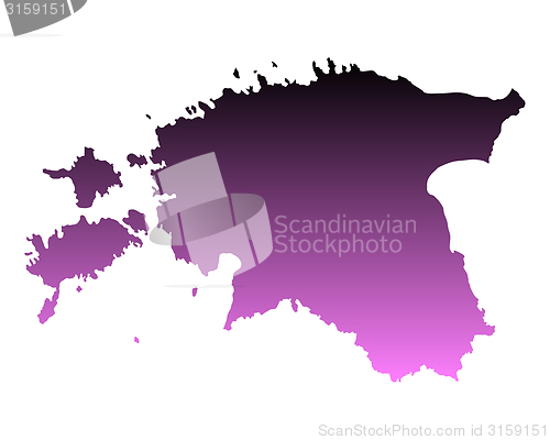 Image of Map of Estonia