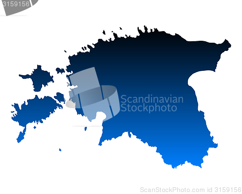 Image of Map of Estonia
