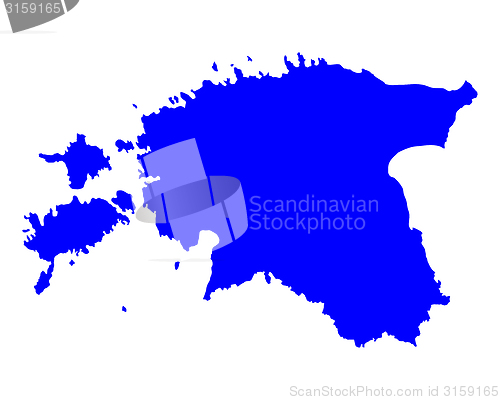 Image of Map of Estonia
