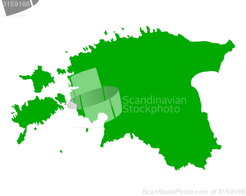 Image of Map of Estonia