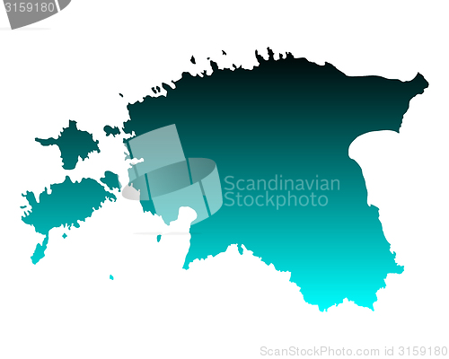Image of Map of Estonia