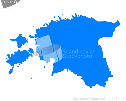 Image of Map of Estonia