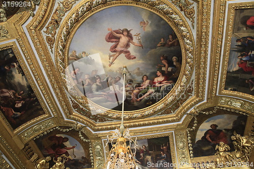 Image of interiors of chateau de versailles, france