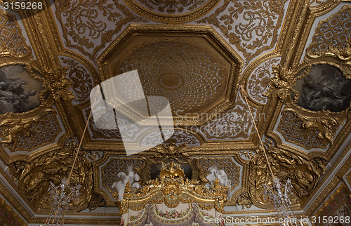 Image of interiors of chateau de versailles, france